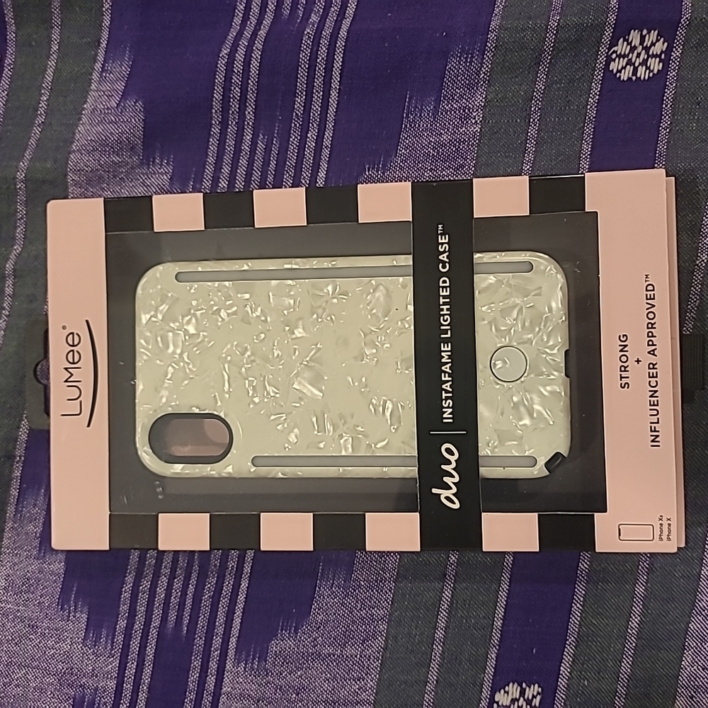 LuMee Lighted case for iPhone X/Xs in Frost